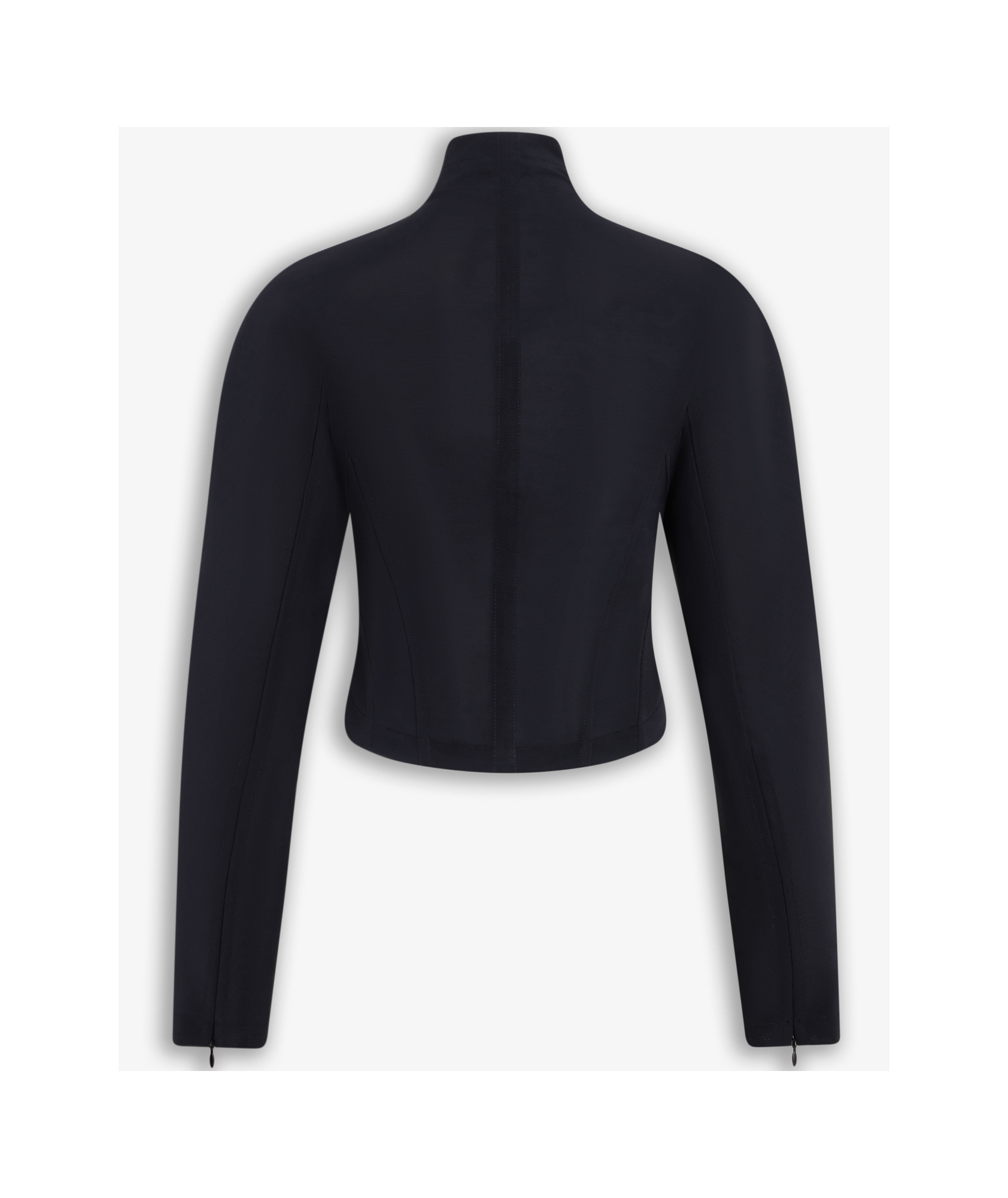 Alaïa High-necked Casual Jacket In Black