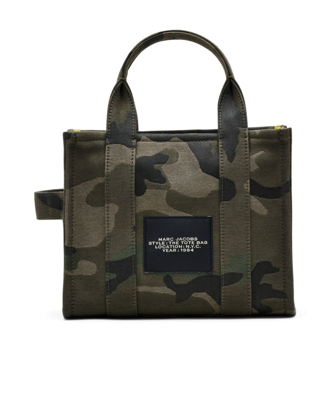 Marc Jacobs Womens Camo Multi The Camo Jacquard Medium Tote Bag In Black