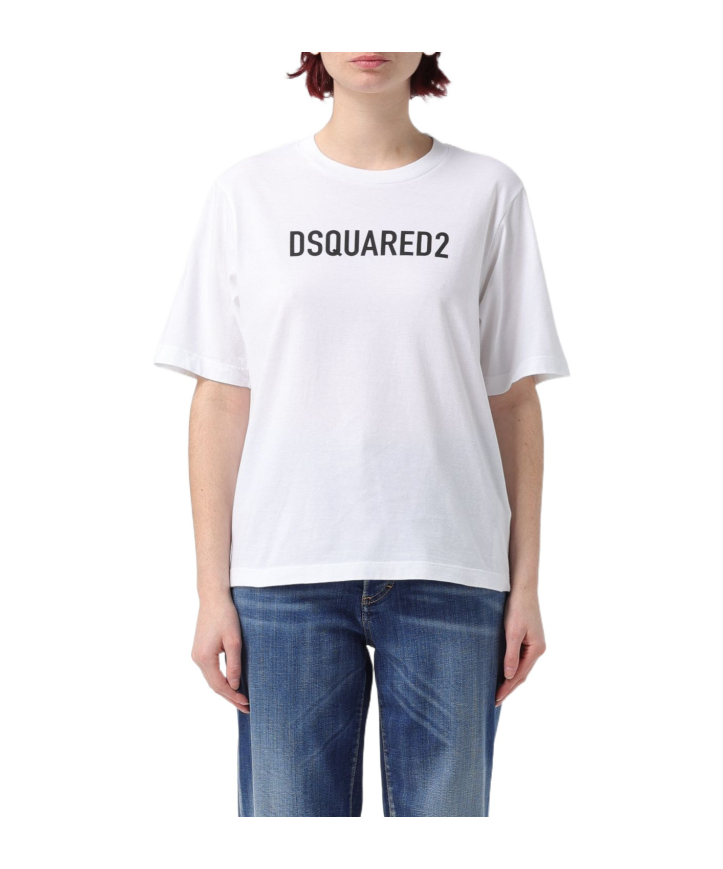 Dsquared2 Dsquared Woman White Cotton T-shirt