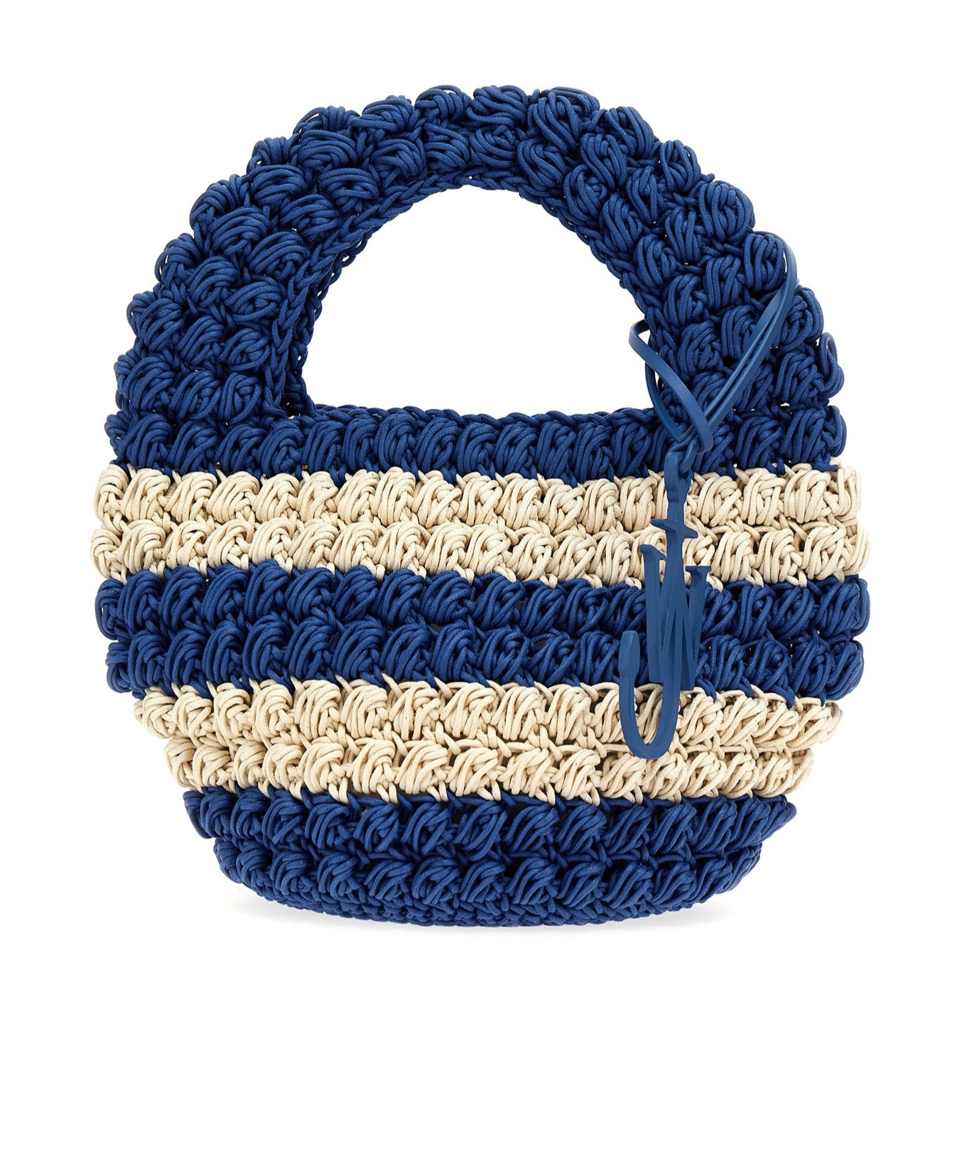 Jw Anderson Women's Popcorn Basket Tote Bag In Blue
