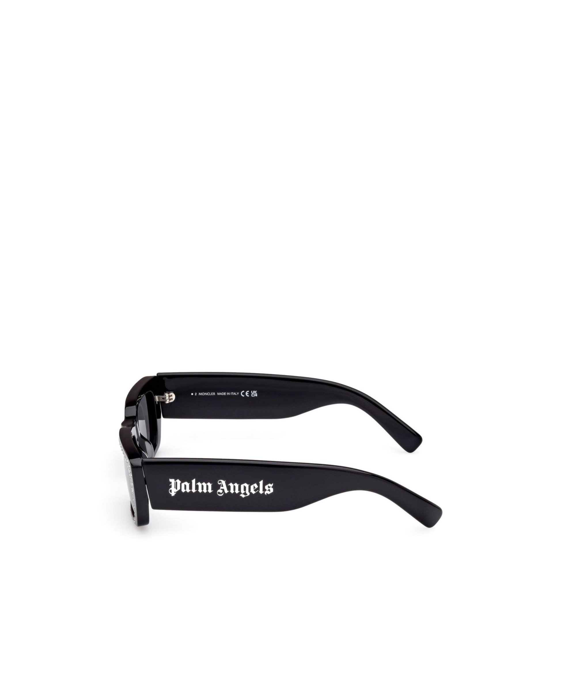 Shop Moncler X Palm Angels Square-frame Sunglasses In Gray