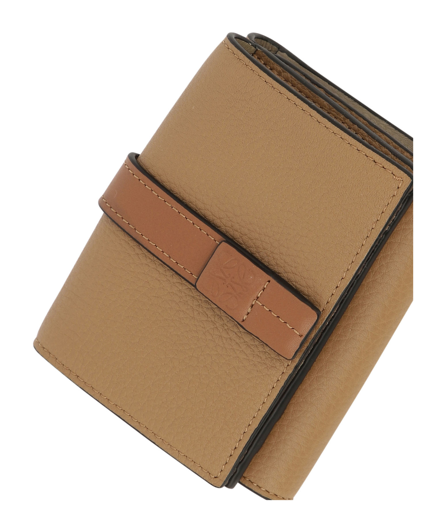Loewe Three-fold Wallet In Brown