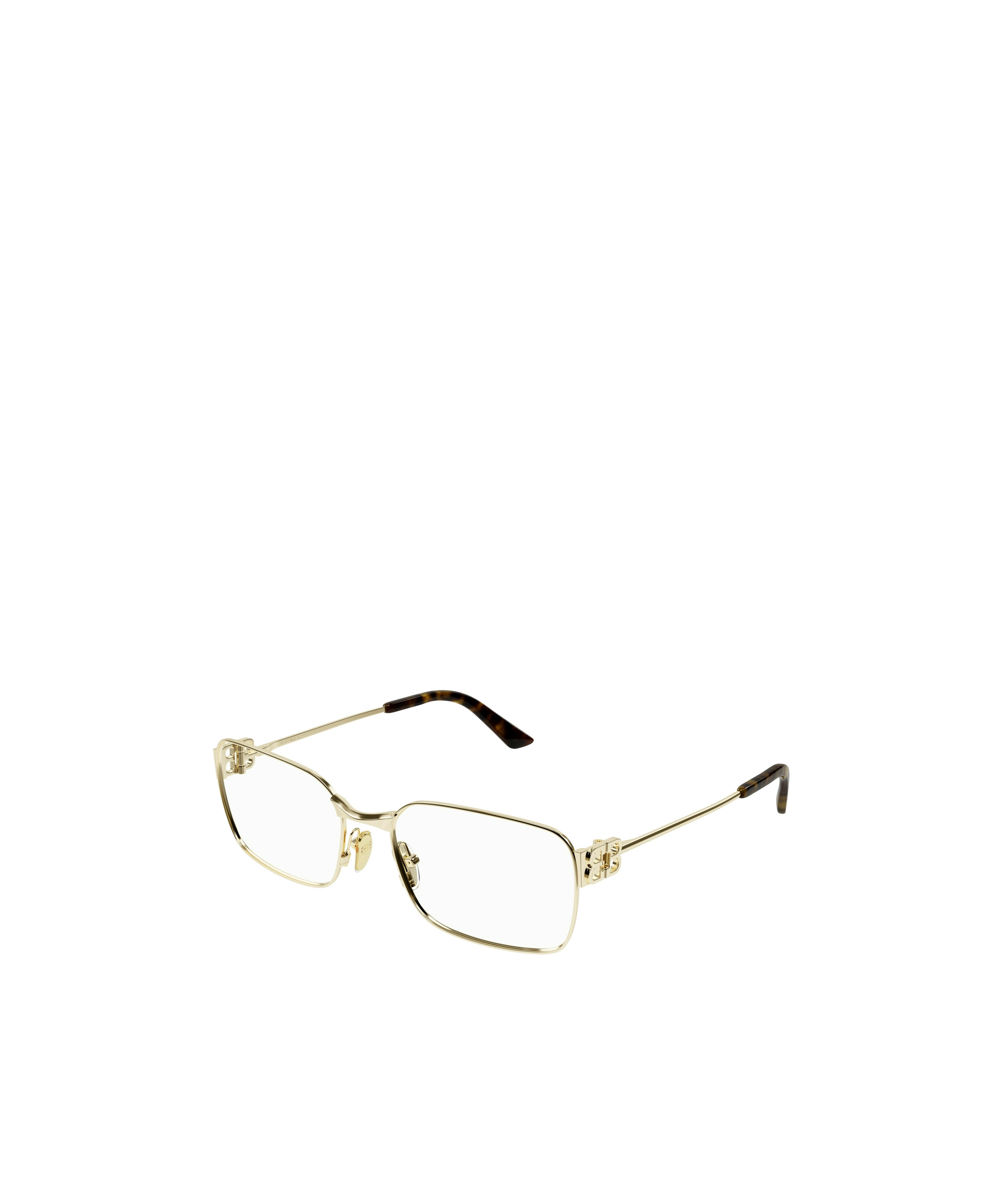 Balenciaga Rectangle-frame Glasses In Nude