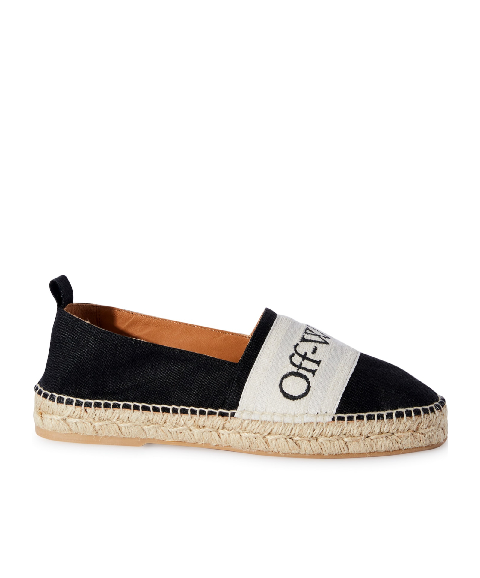 OFF-WHITE BOOKISH LOGO-BAND ESPADRILLES 