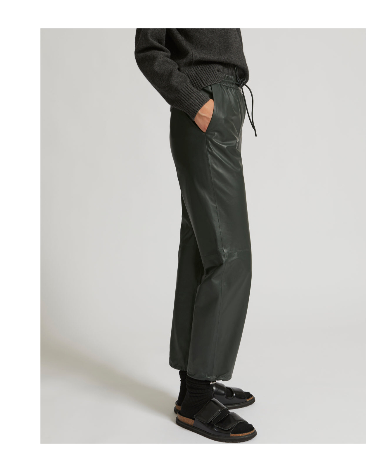 Yves Salomon Rope Sweatpants In Black