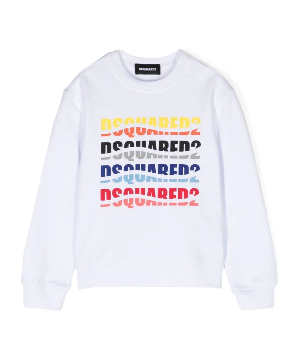 Dsquared2 Logo-print Cotton Sweatshirt In White