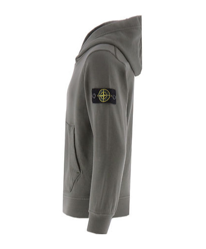 Stone Island Compass-badge Cotton Hoodie In Green