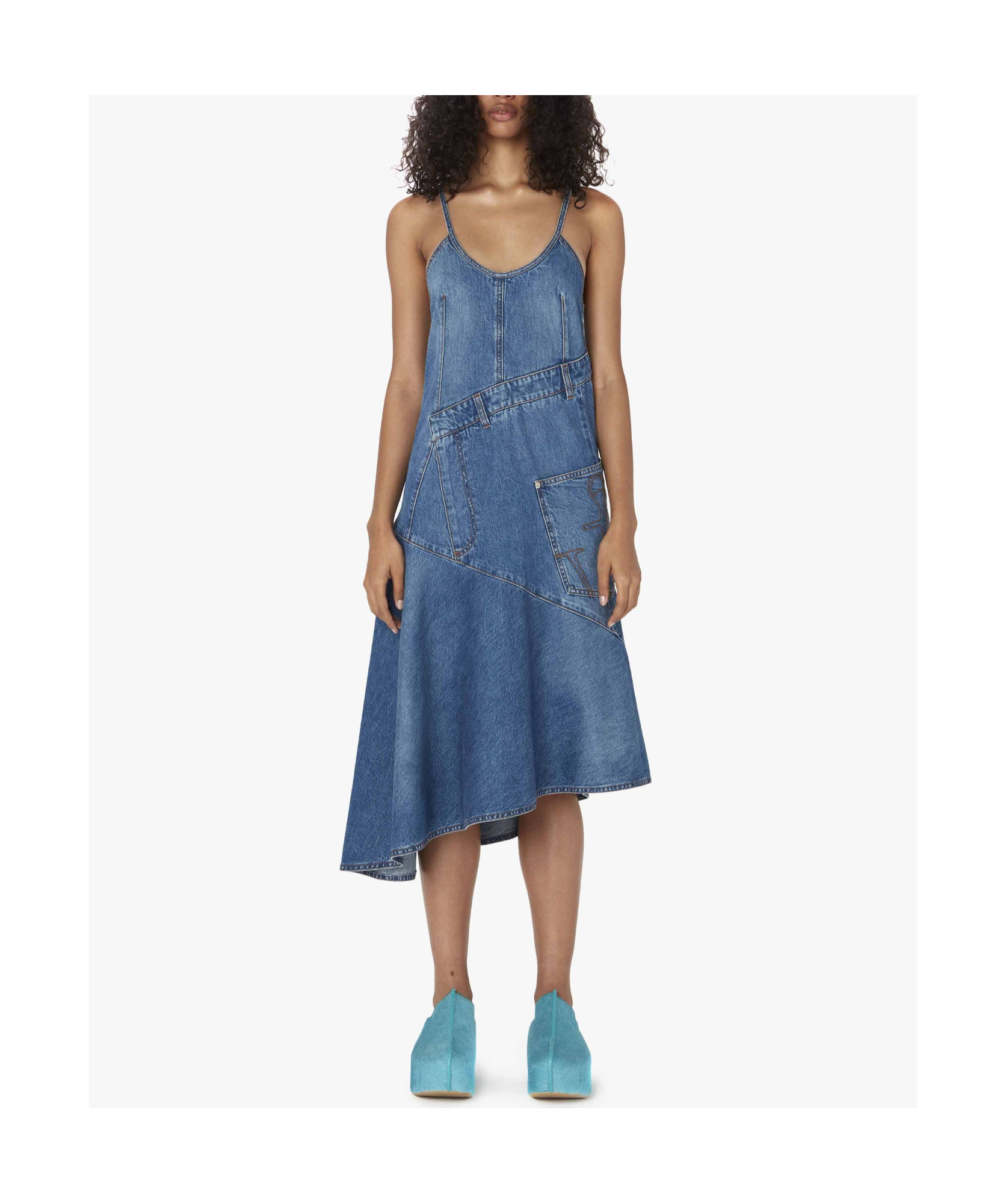 Jw Anderson J.w.anderson 'twisted Strappy' Dress In Blue