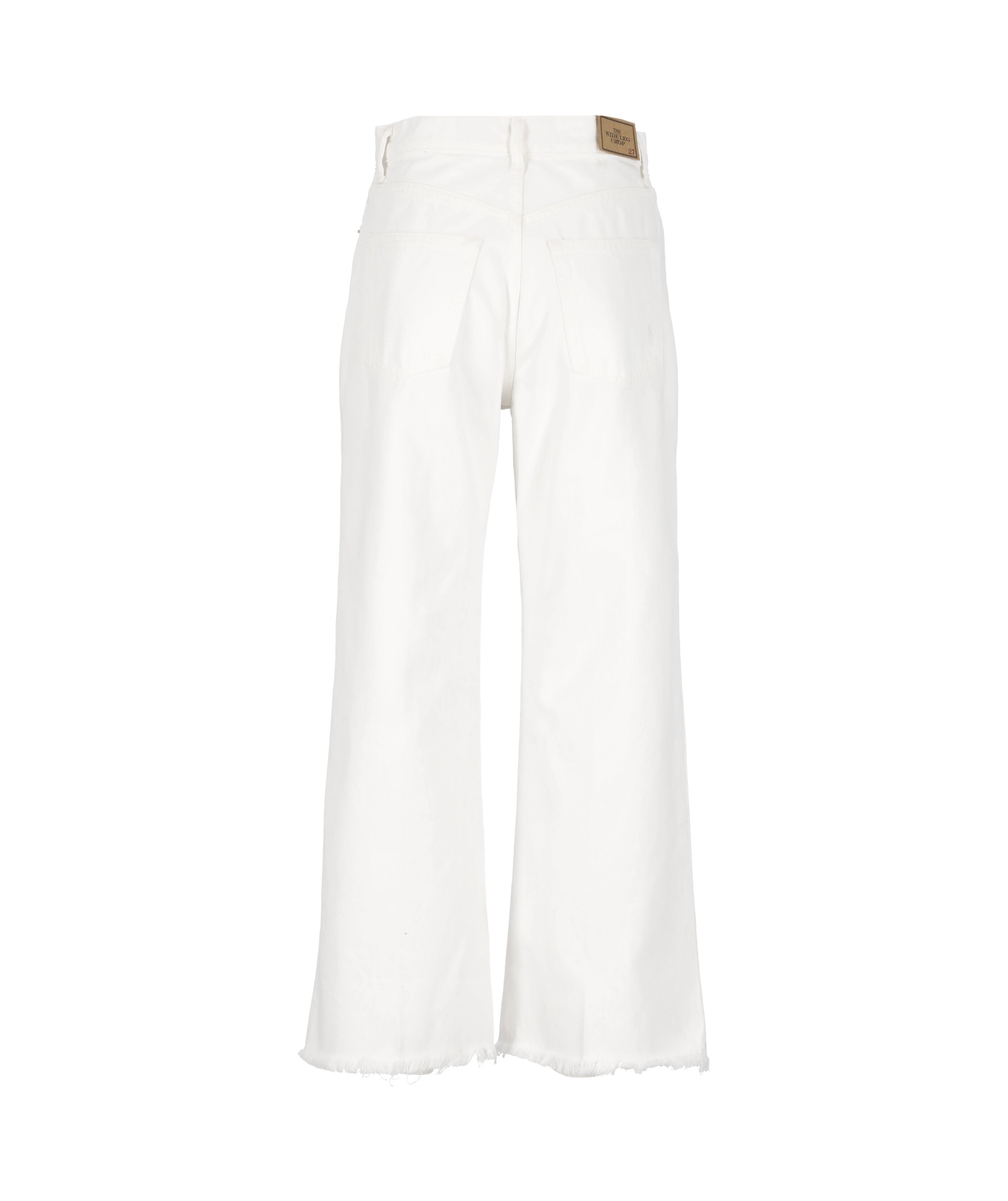 Polo Ralph Lauren Cropped Wide-leg Jeans In White
