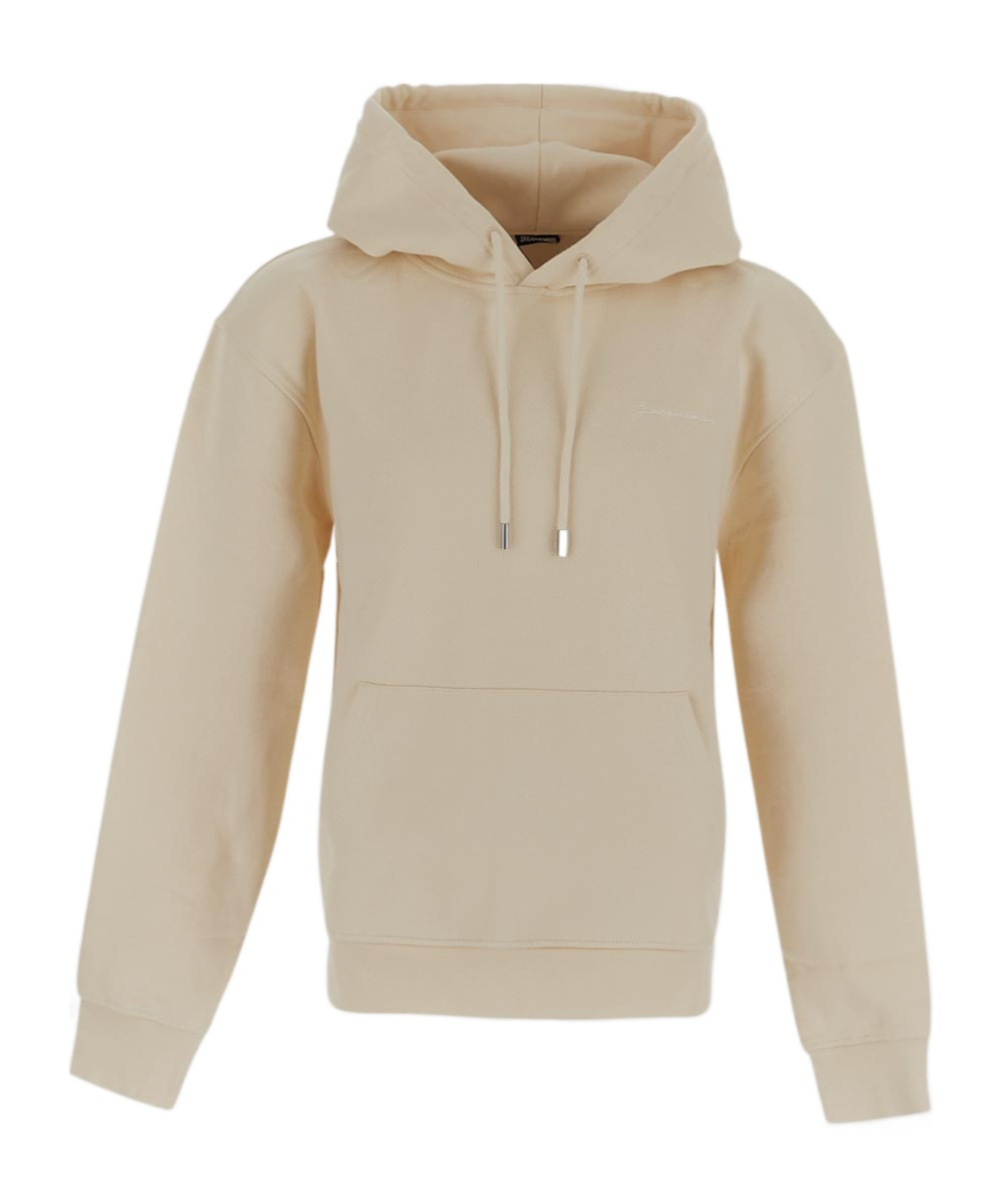 Jacquemus Beige Hoodie Sweatshirts In Nude