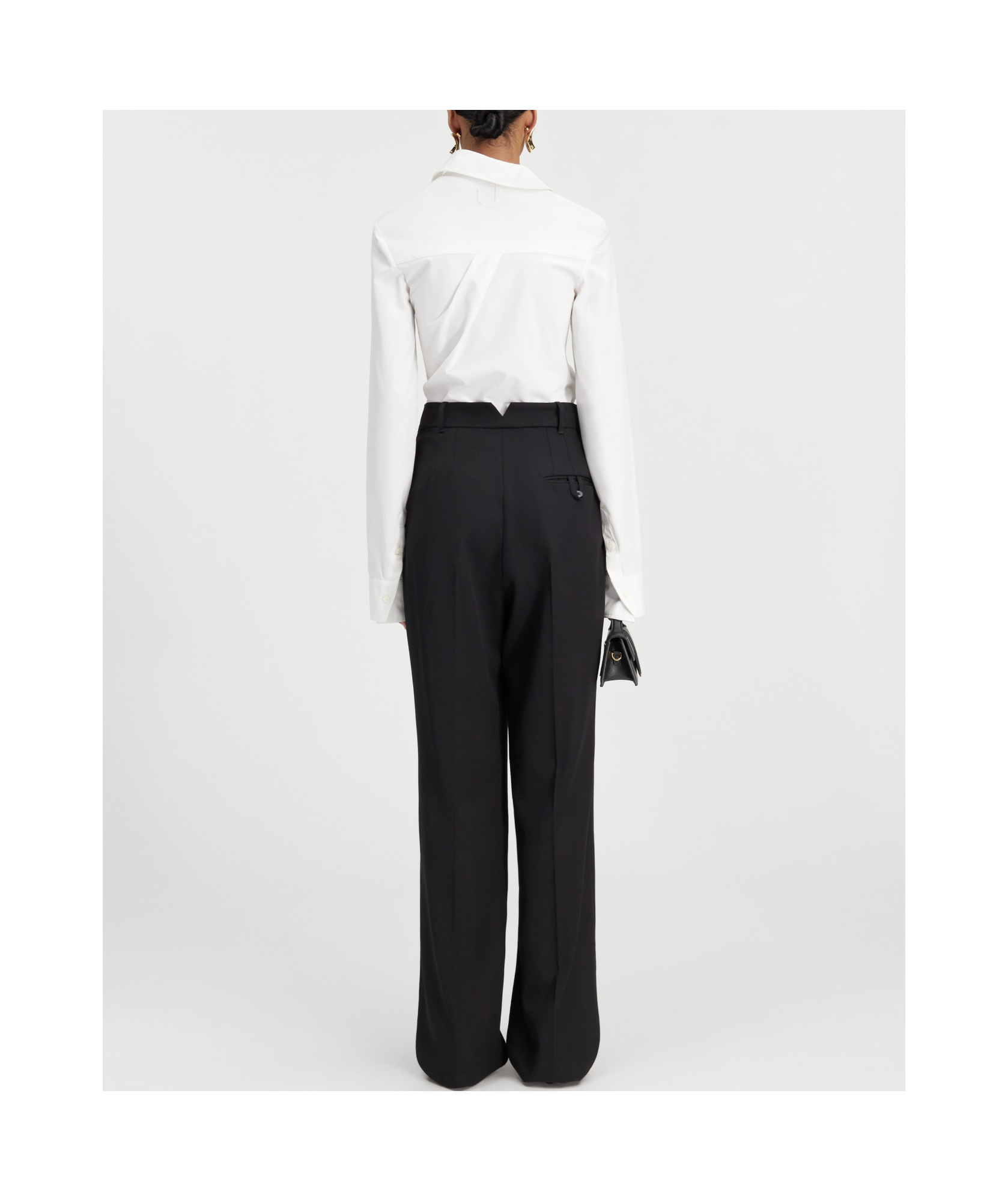 Jacquemus Straight-leg Trousers In Black