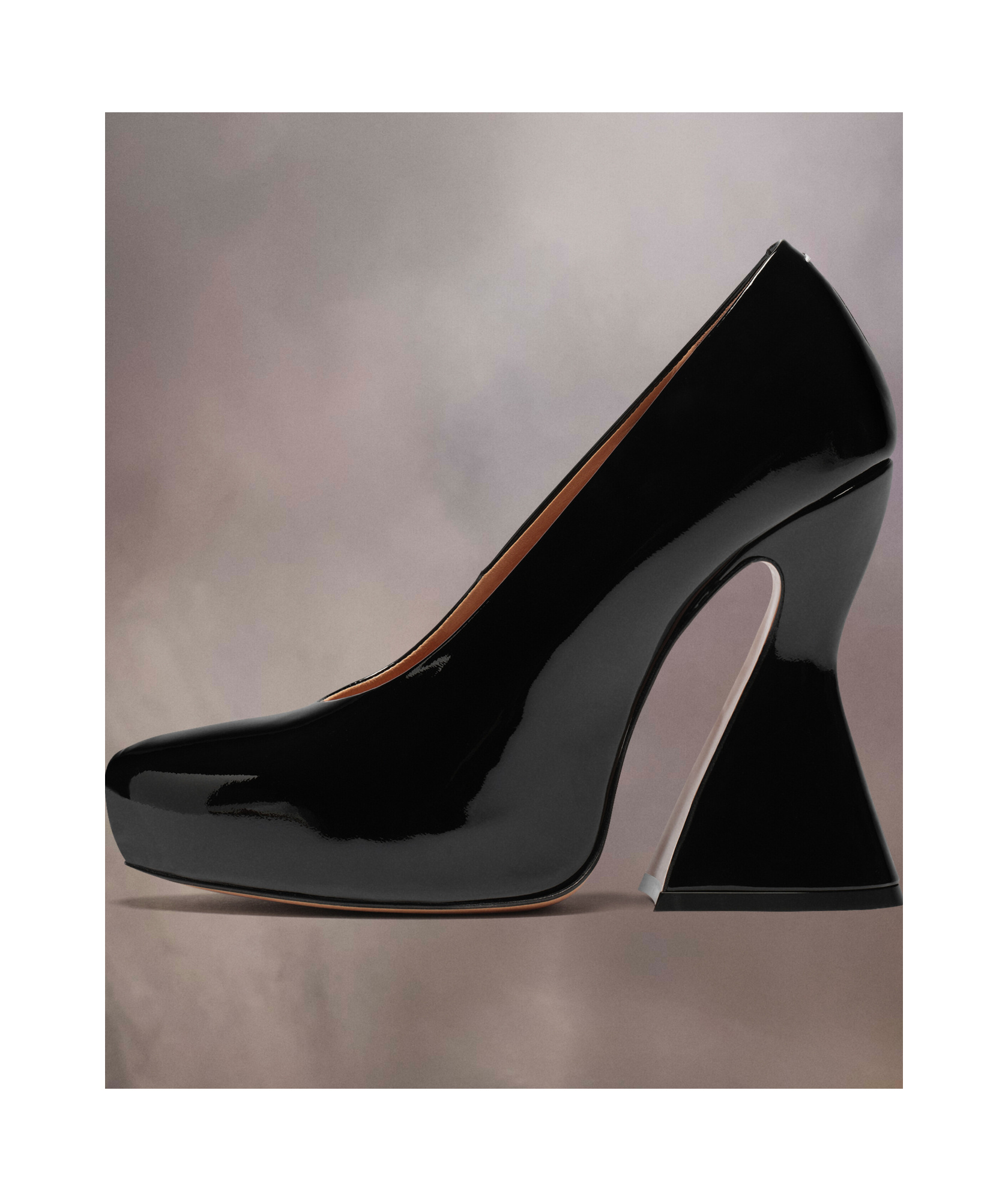 Maison Margiela Sketch 120mm Patent-leather Pumps In Black