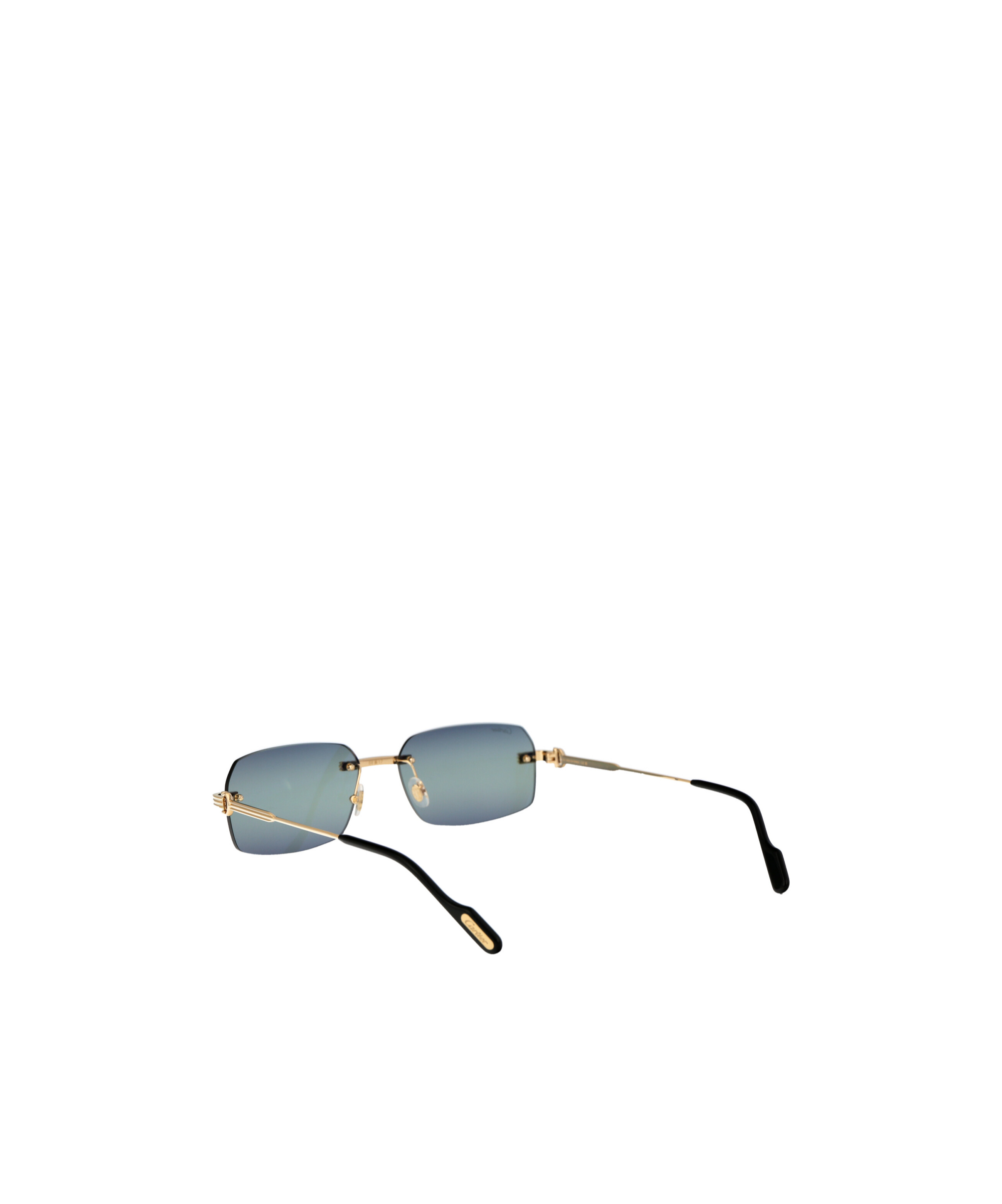 Cartier Rectangular Frame Sunglasses In Gray