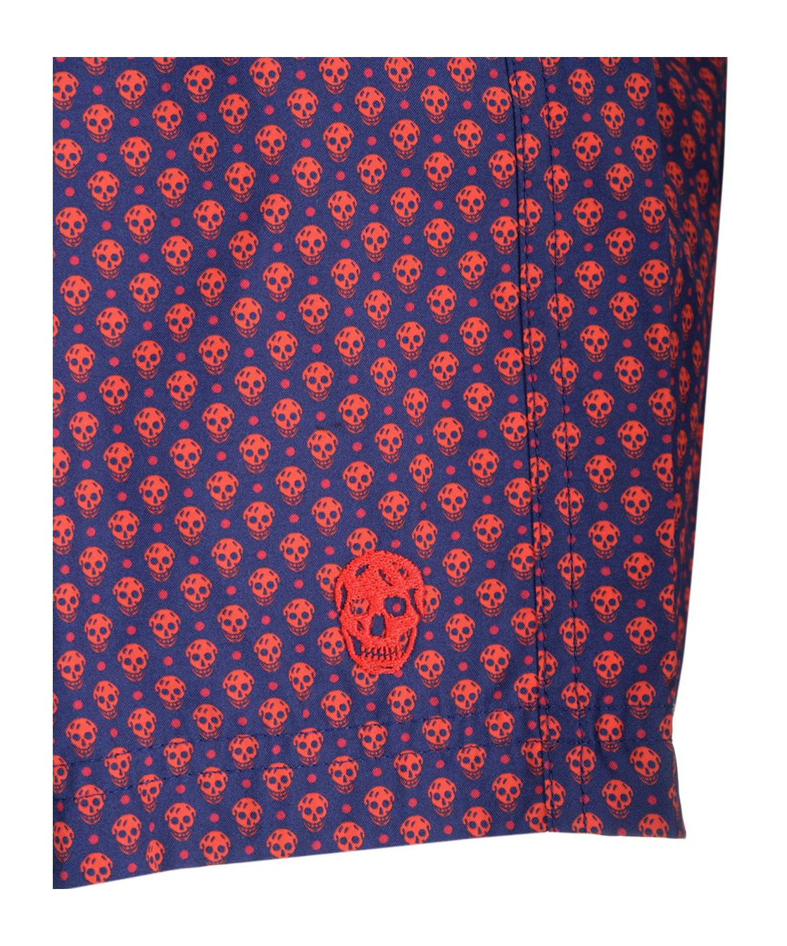 Alexander Mcqueen Skull Polka Dot-print Swim Shorts In Multicolor