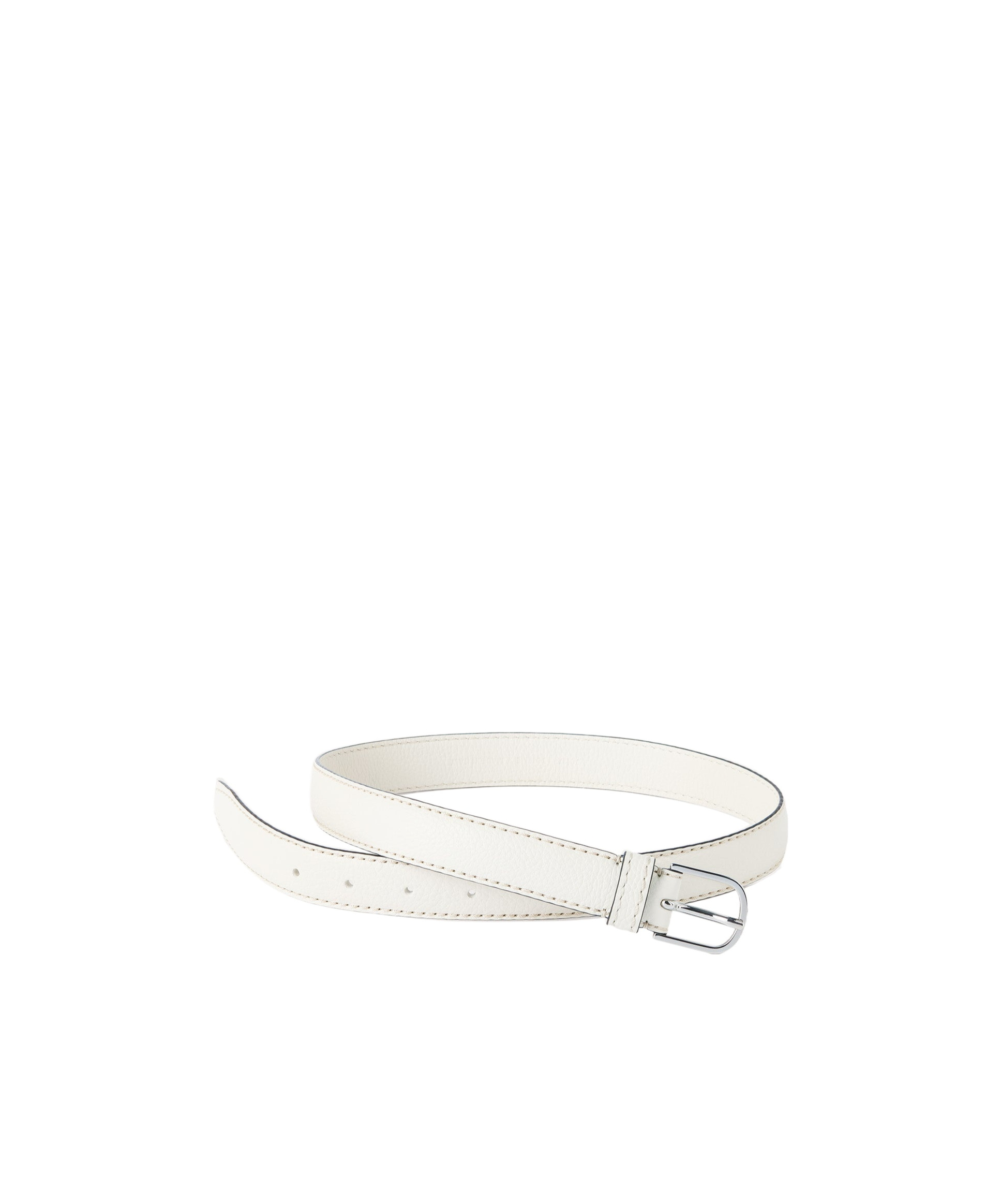 Totême Grained-leather Belt In White