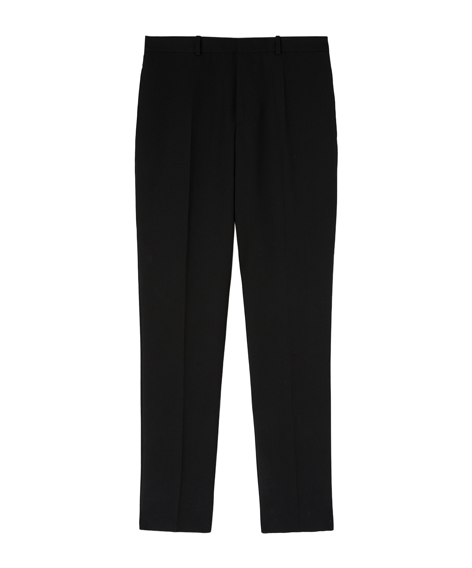 Jil Sander Black Wool Tapered Trousers In Black