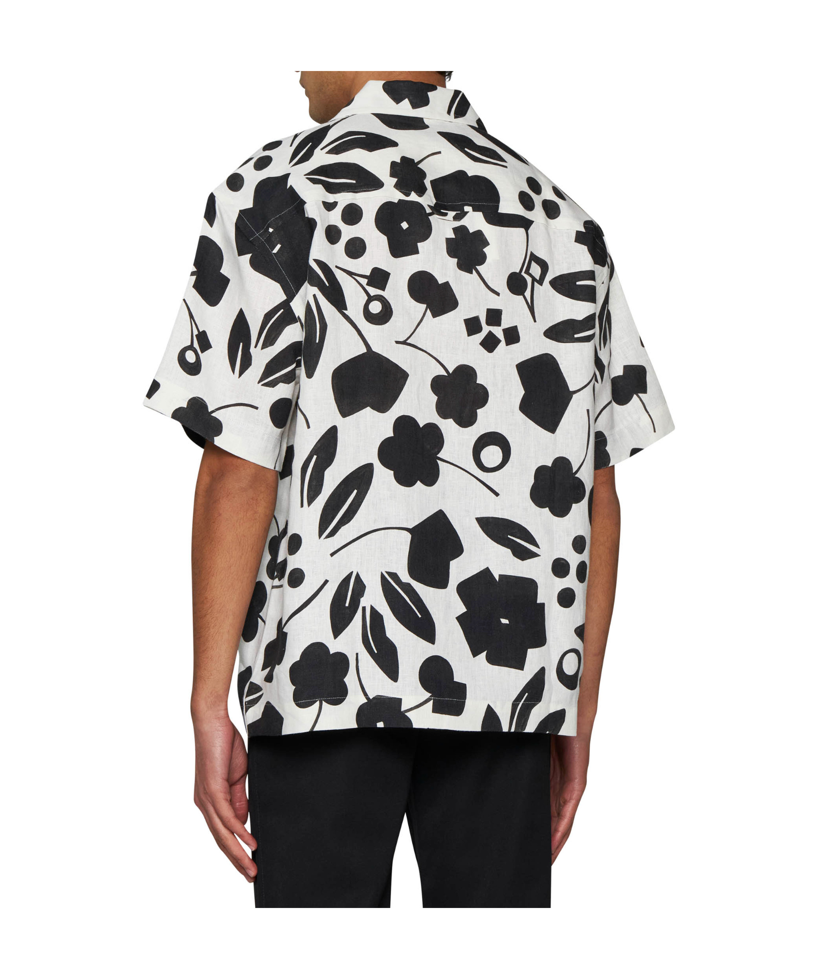 Jacquemus Graphic Print Short-sleeved Shirt In White
