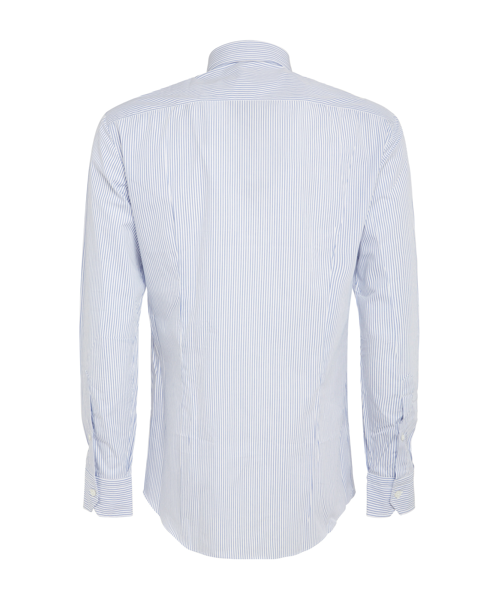 Salvatore Piccolo Striped Long-sleeved Shirt In White