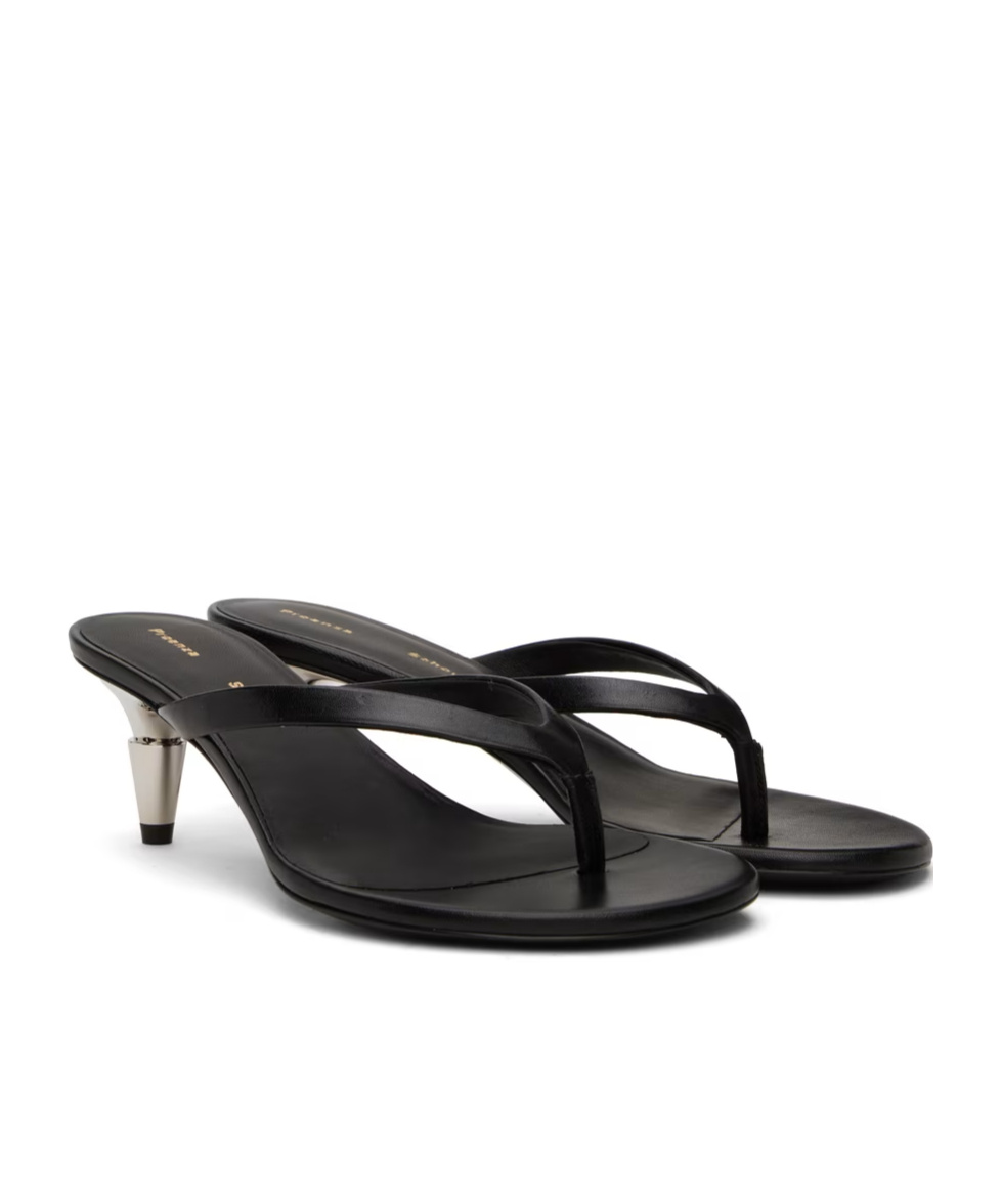 PROENZA SCHOULER SPIKE FLIP FLOP OPEN TOE HIGH HEELED SANDALS