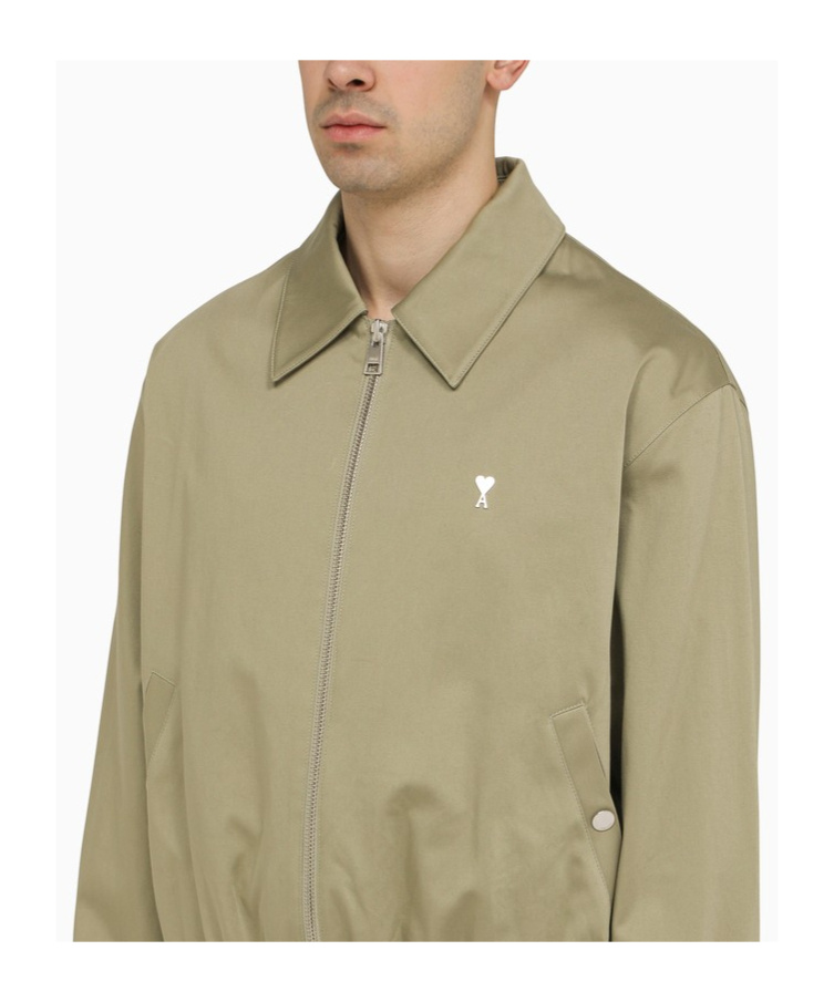 Shop Ami Alexandre Mattiussi Pilot's Jacket In Green