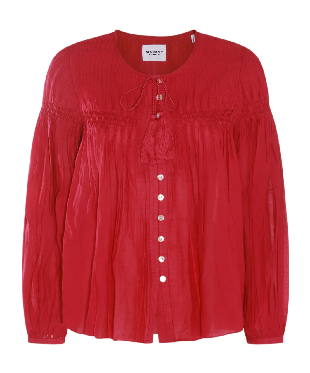 ISABEL MARANT ÉTOILE ISABEL MARANT ÉTOILE PLEAT DETAILED BUTTONED BLOUSE