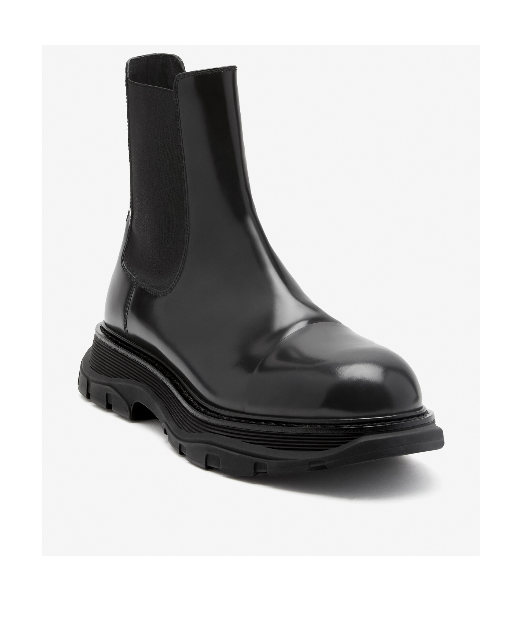 Alexander Mcqueen Alexander Mc Queen Leather Chelsea Boots In Black