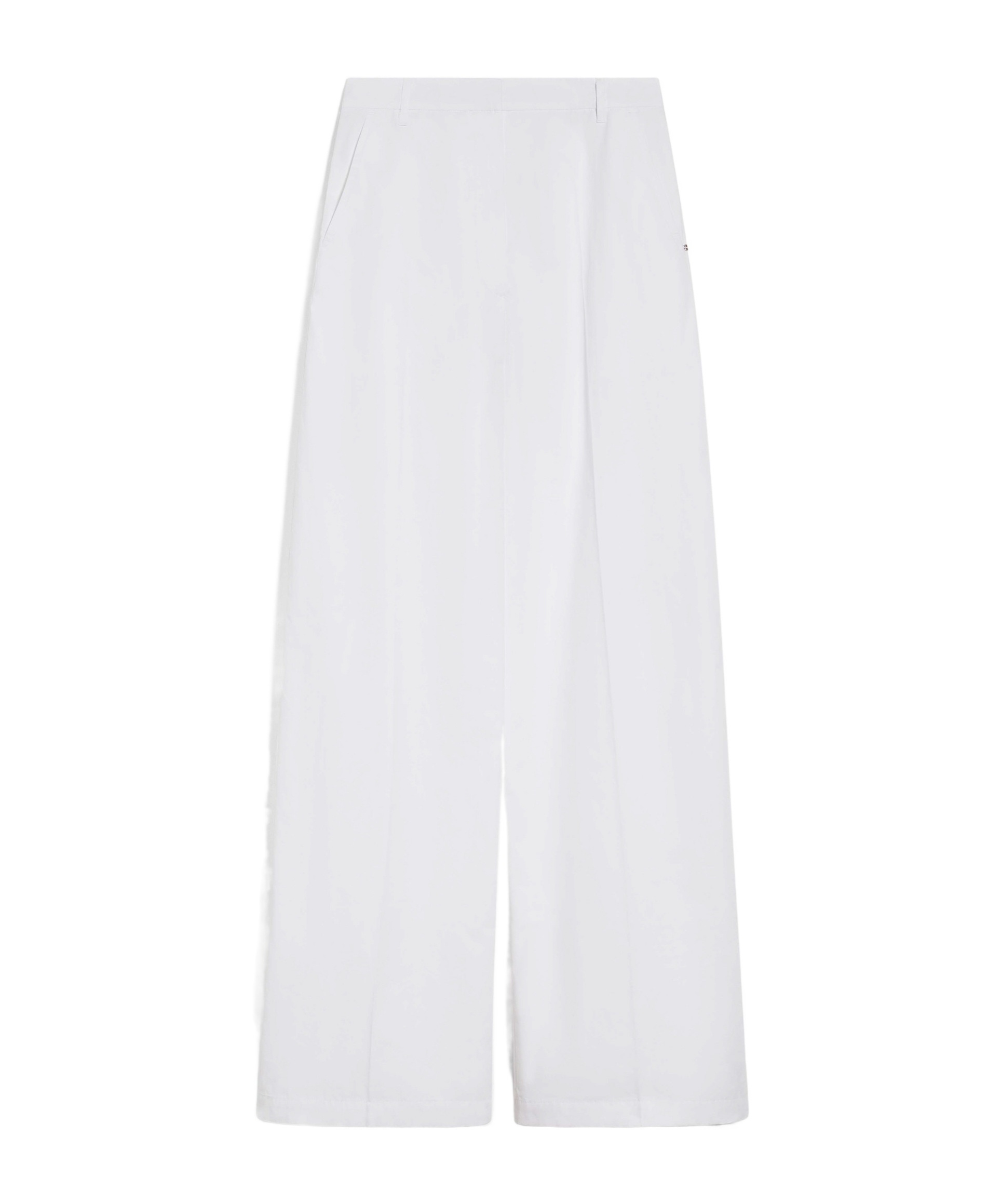 Sportmax Leisure Trousers With Low Waist And Wide Legs In White