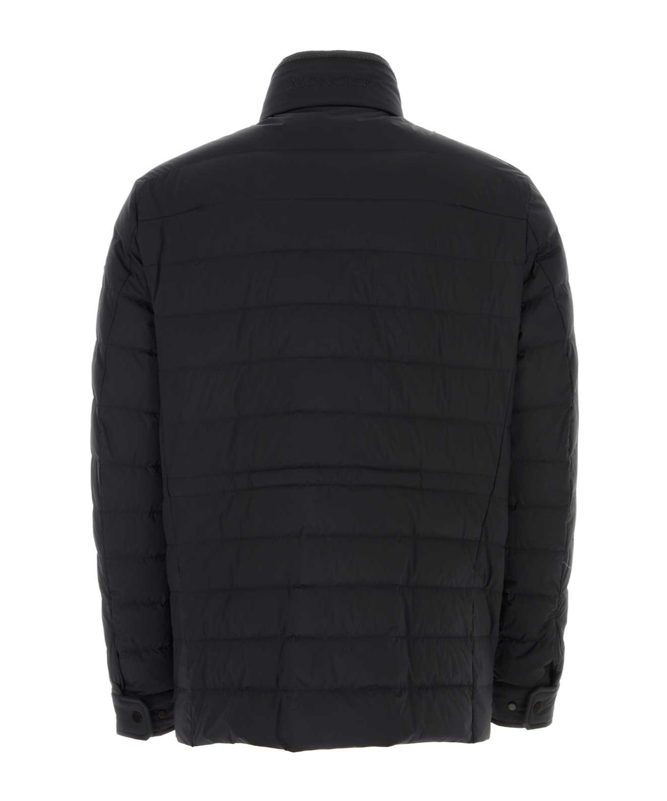 Moncler Munt Hooded Zip-up Down Jacket In Black