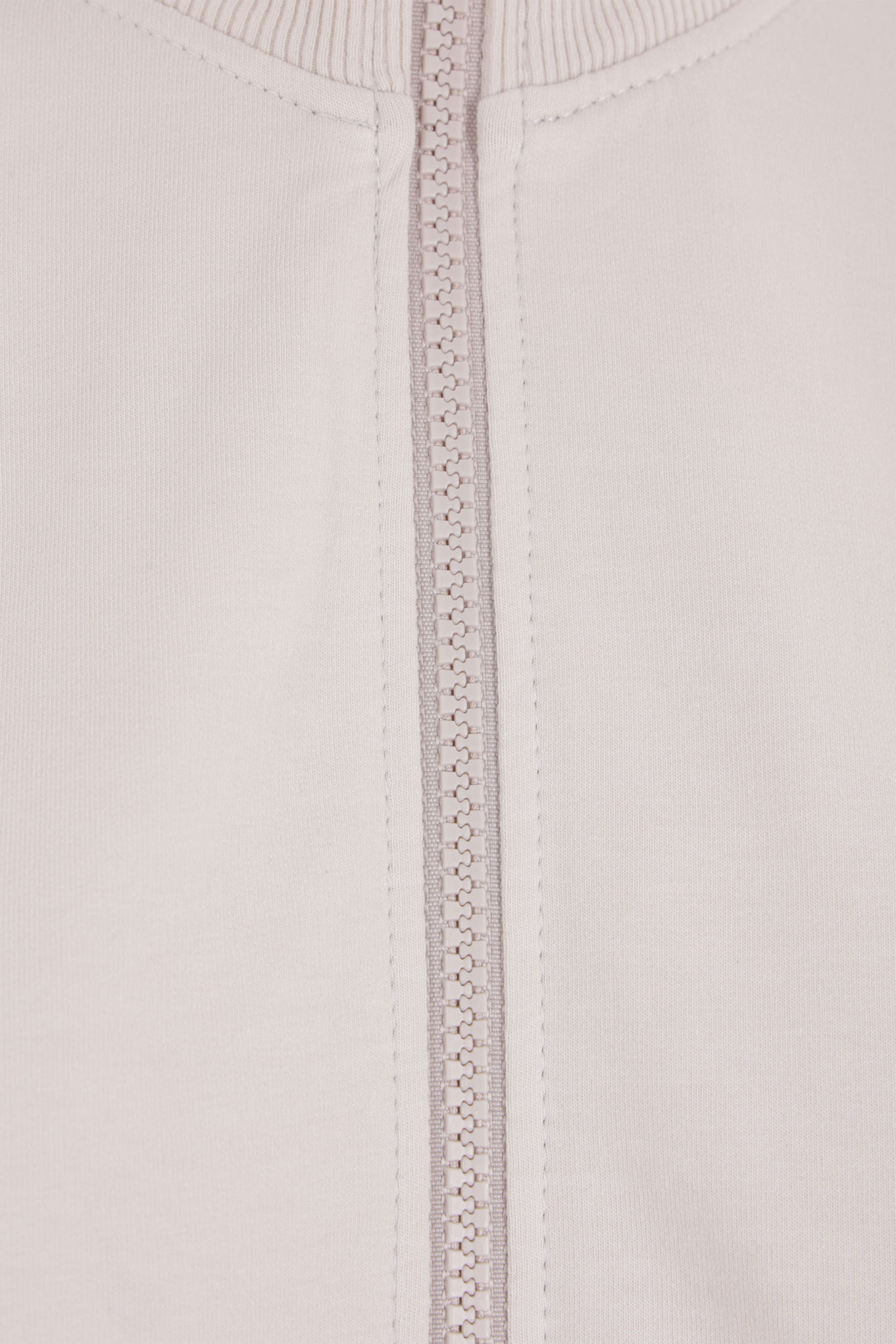 Brunello Cucinelli Zip-up Stretch-cotton Sweatshirt In White