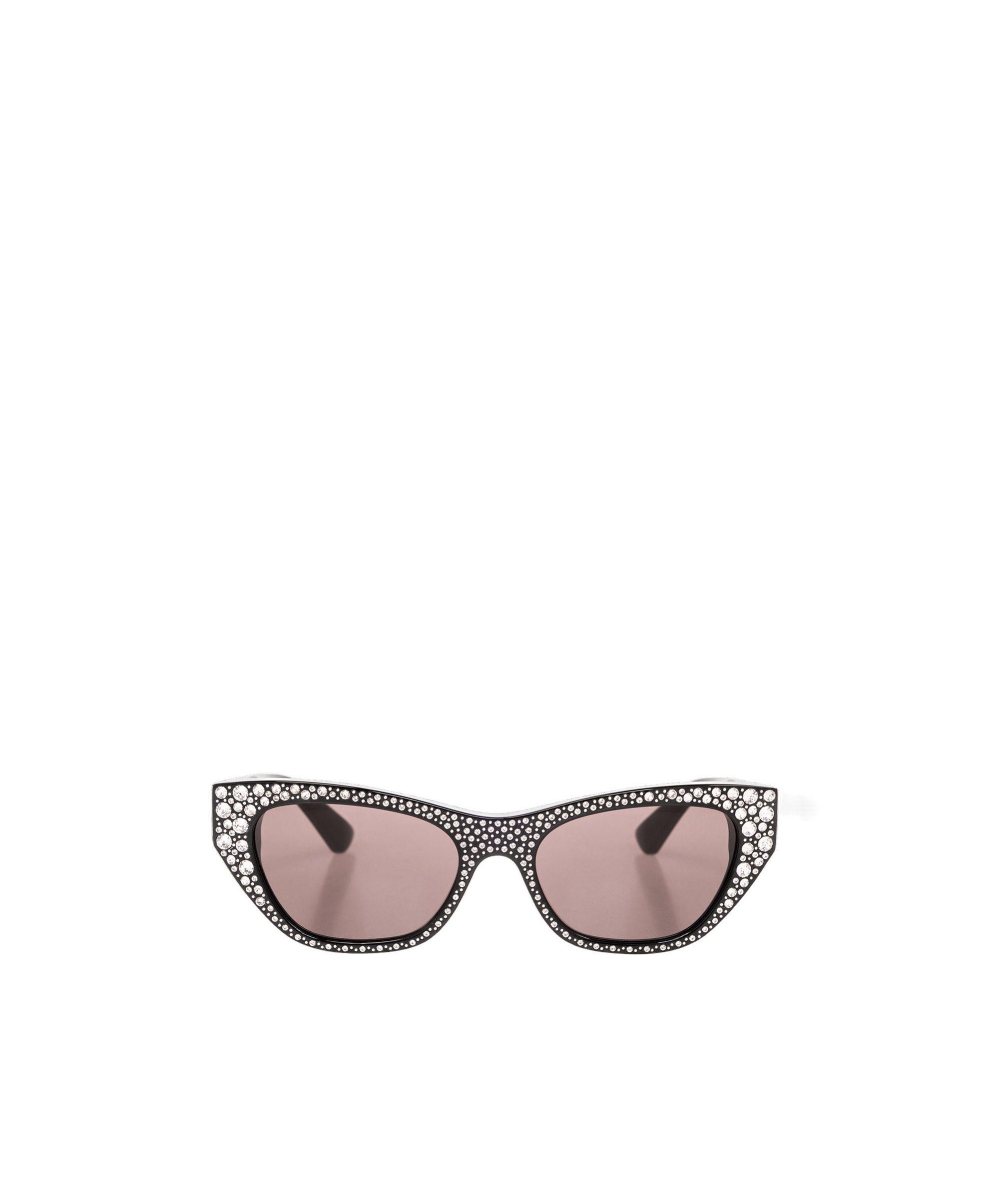 Alexander Mcqueen Rhinestone-embellished Cat-eye Sunglasses In Multicolor