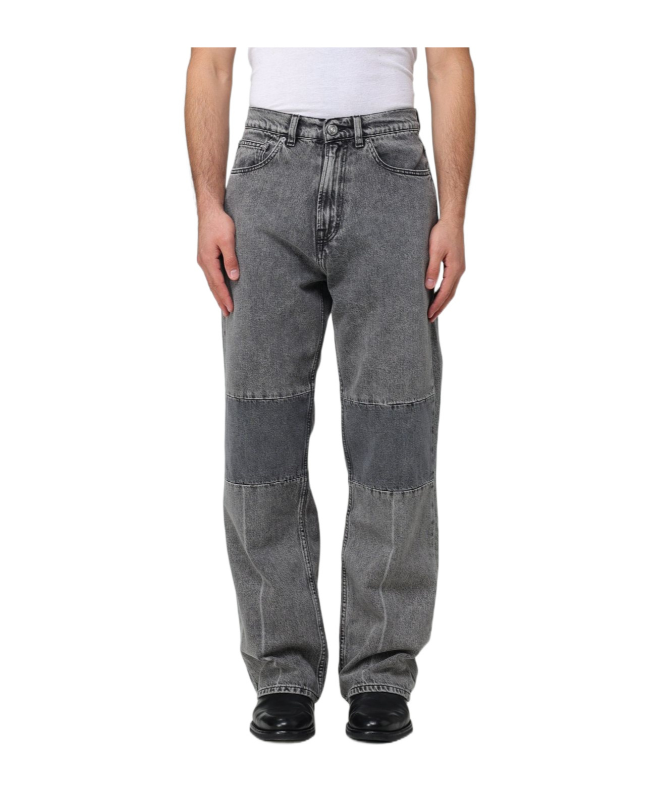 Our Legacy Extended Linear Cut Straight-leg High-rise Denim Jeans In Black