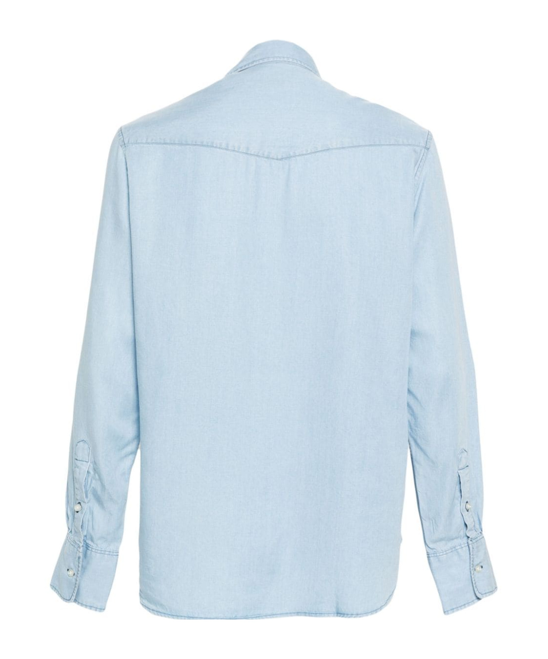 Officine Generale Indigo Benoit Shirt In Blue