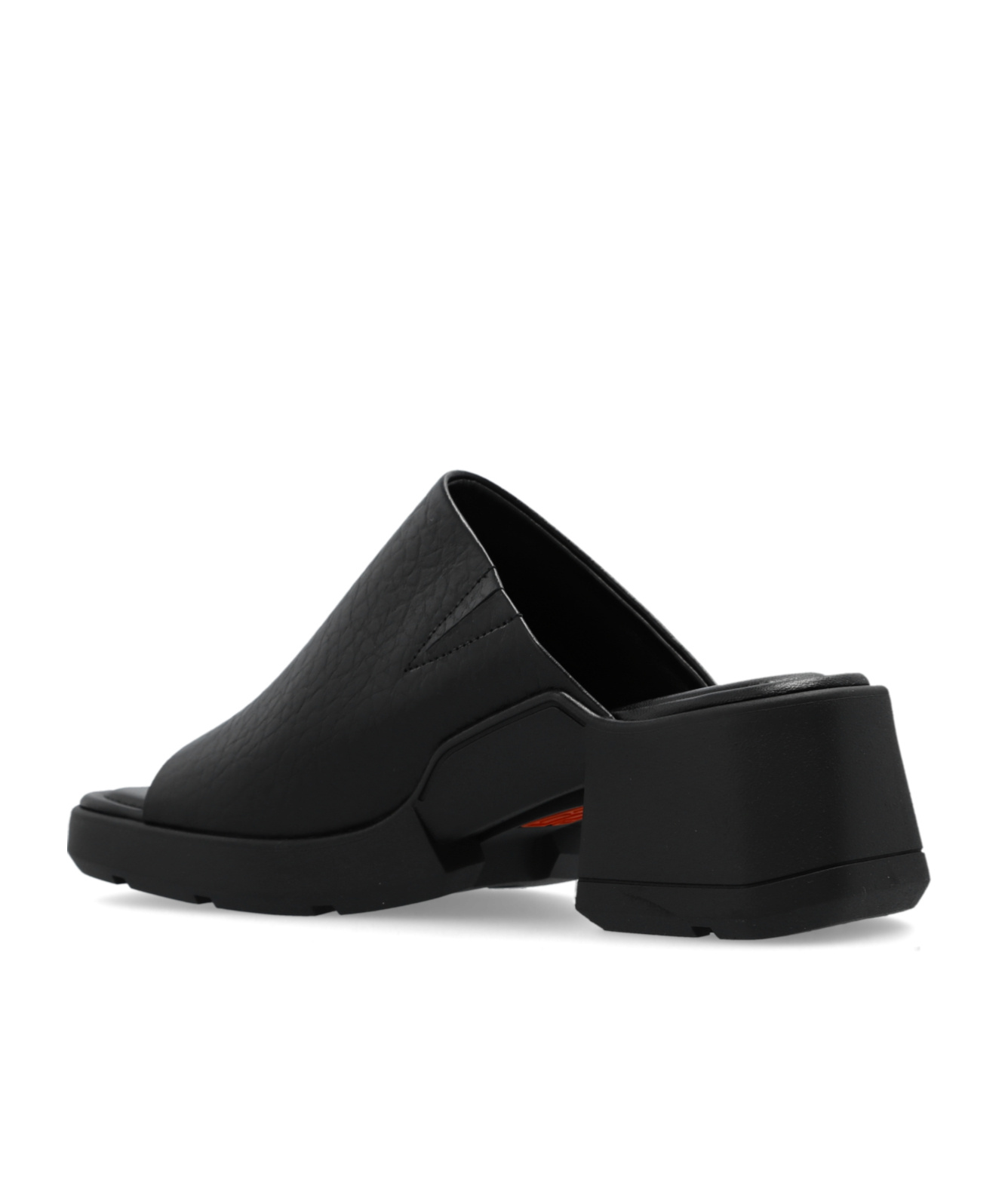 Miista Square-headed High-heeled Sandals In Black