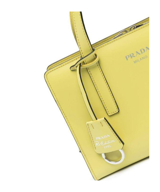 Prada Re-edition 1995 Tote Bag In Yellow