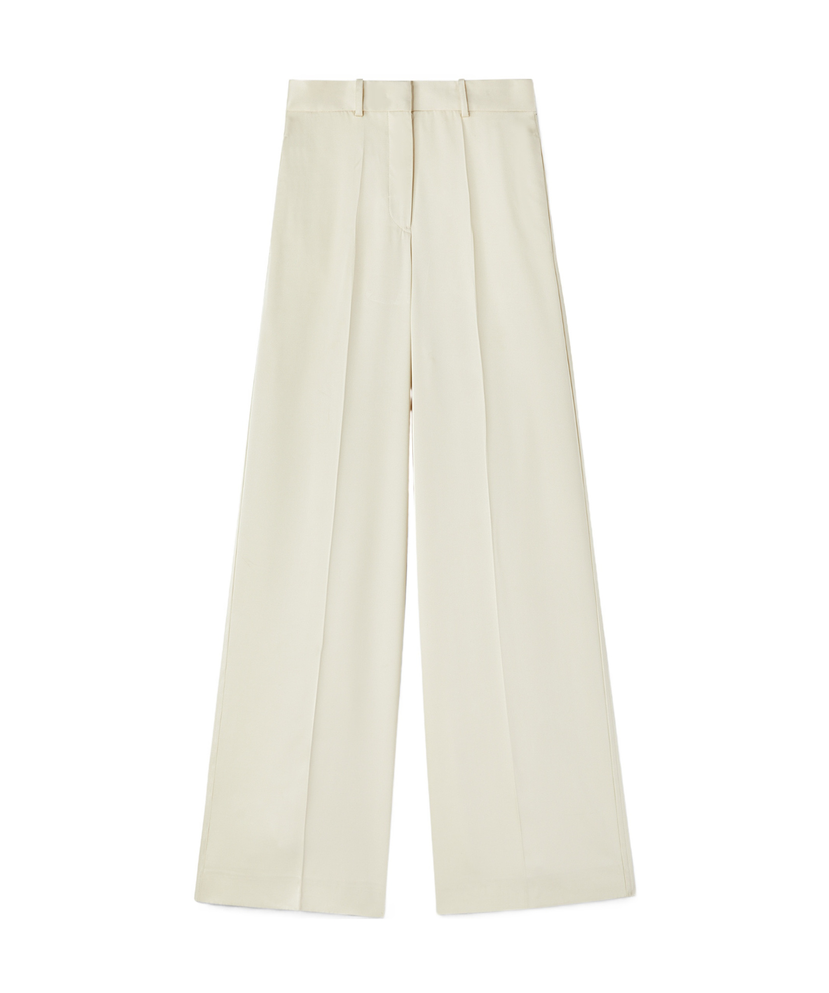 【関税＆送料込み】Jil Sander Wide Cream Trousers In Blend Jil Sander Wide Cream Trousers In Blend In Neutral | ModeSens