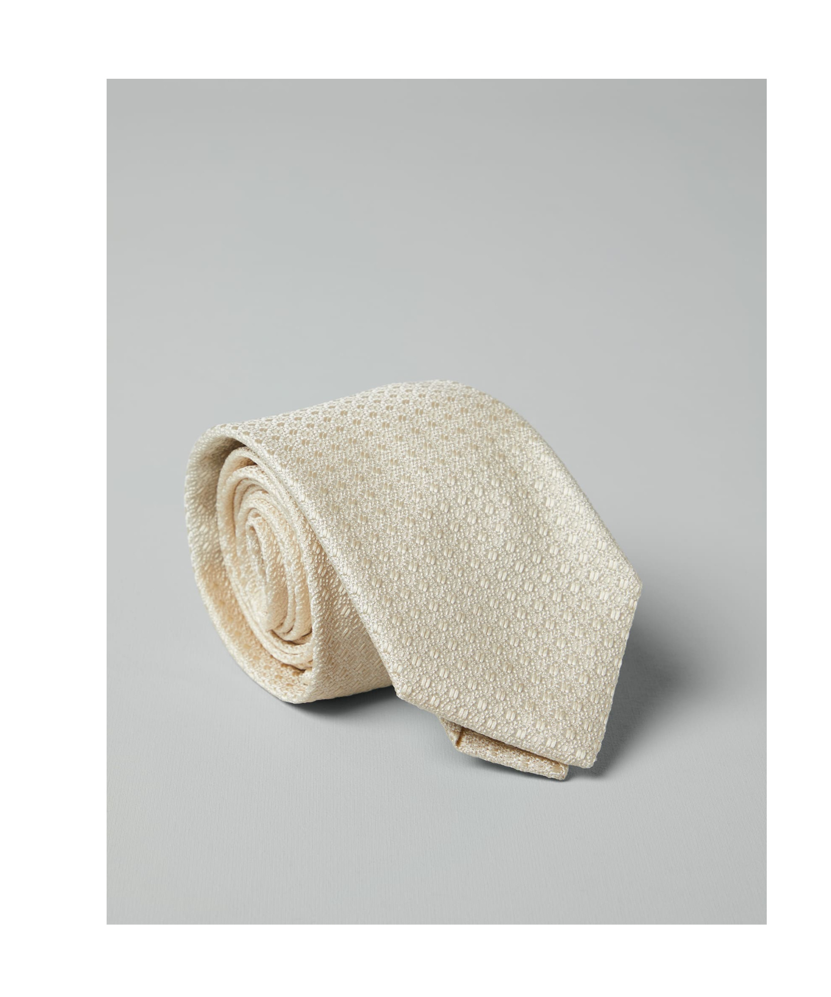 Brunello Cucinelli Jacquard Silk Tie In Nude