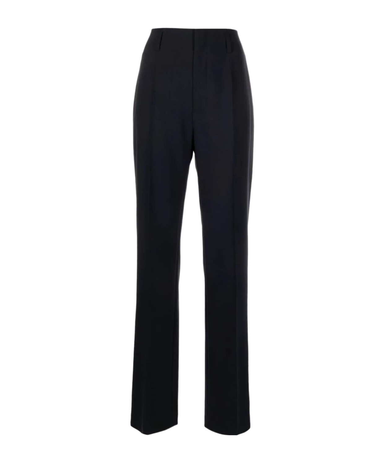 Philosophy Di Lorenzo Serafini Wool High-waisted Dress Trousers In Black