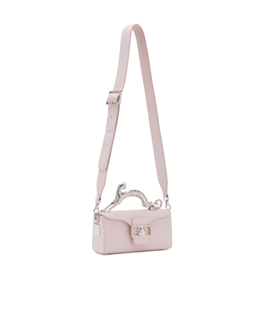 Shop Lanvin Pencil Cat Nano Top Handle Bag In Pink