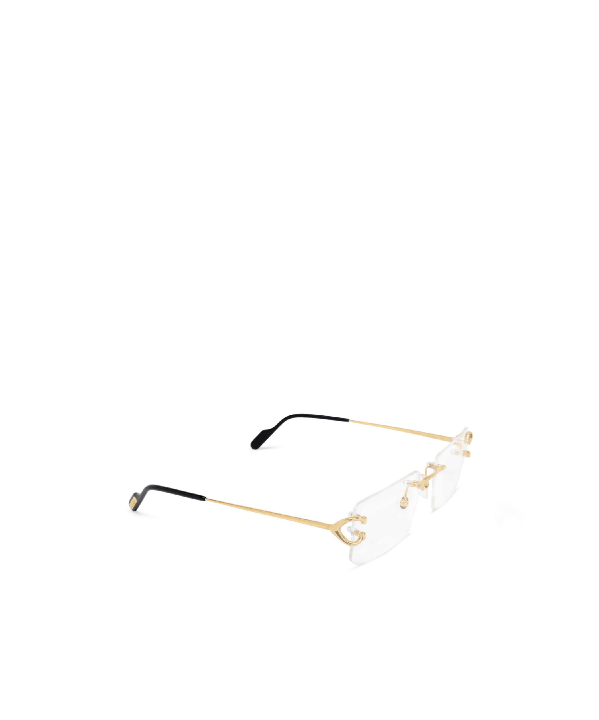 Cartier Rectangle Frame Glasses In White