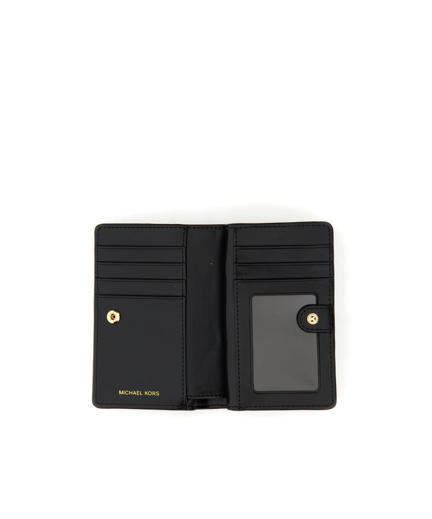 MICHAEL MICHAEL KORS LOGO-LETTERING LEATHER WALLET 