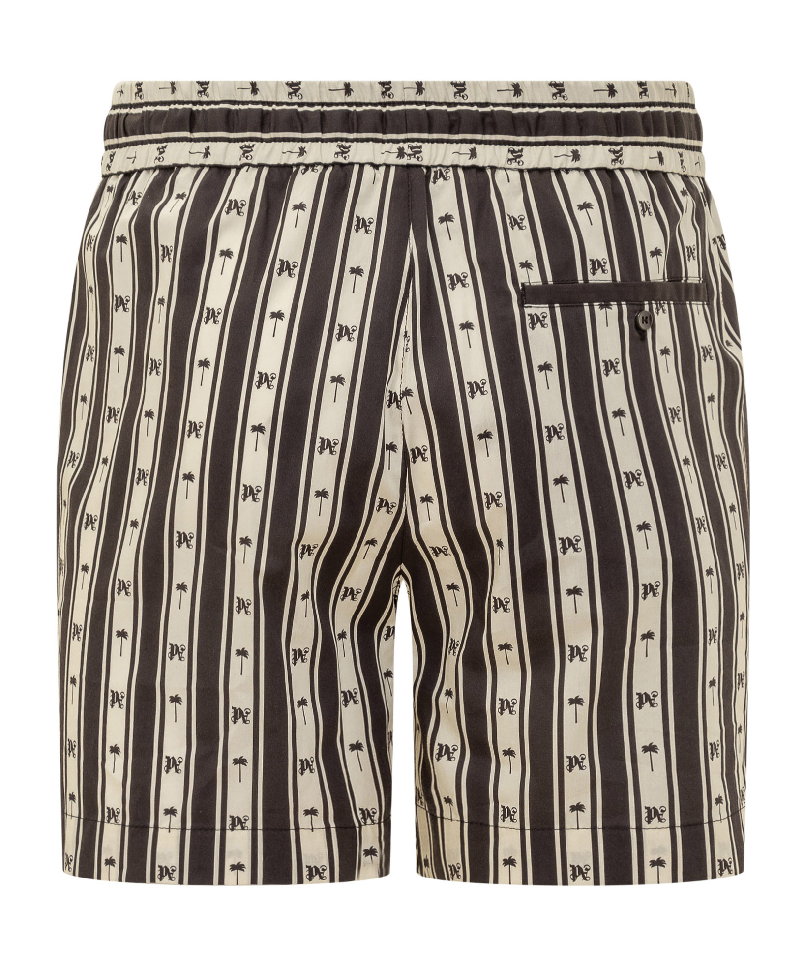 Palm Angels Men's Stripes Shorts In Black