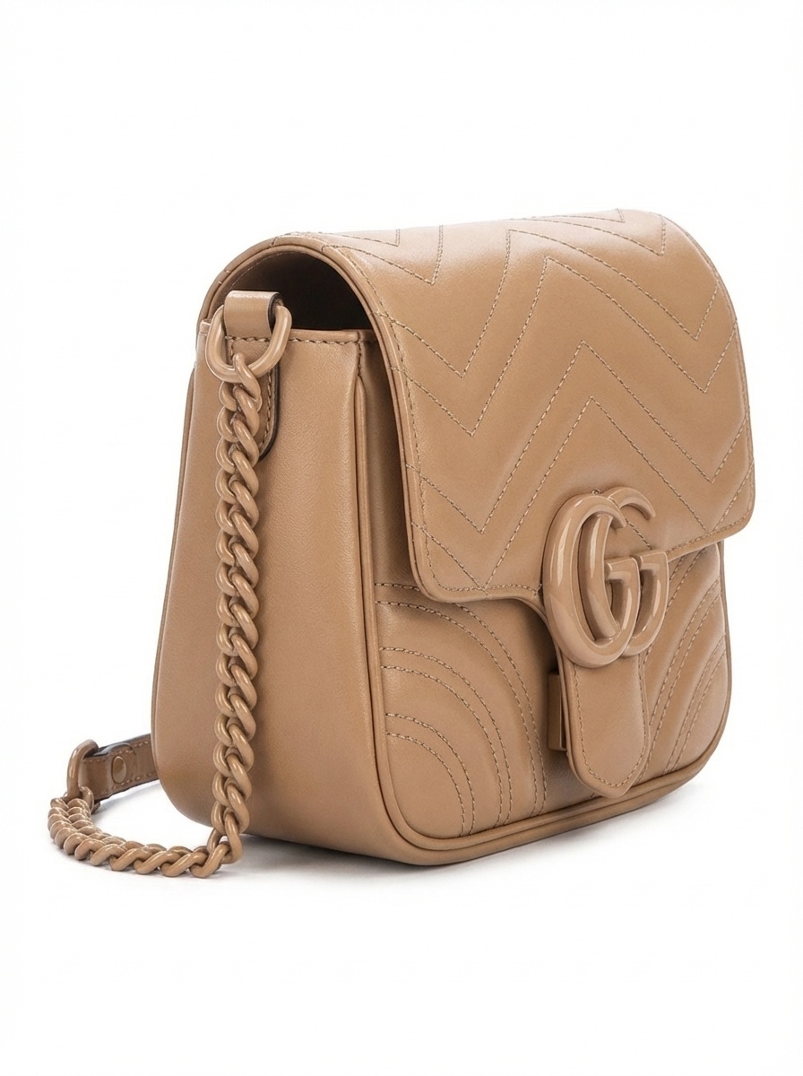 Gucci Gg Shoulder Bag In Brown